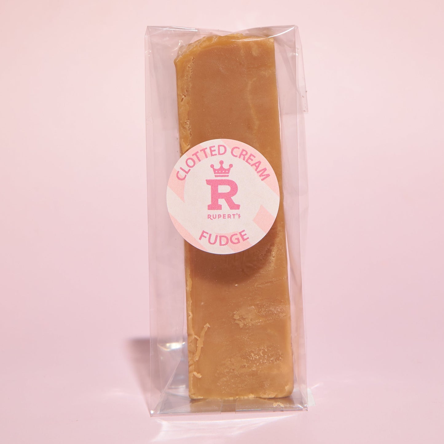 Bar of our plain clotted cream fudge finger- Rupert's Candy