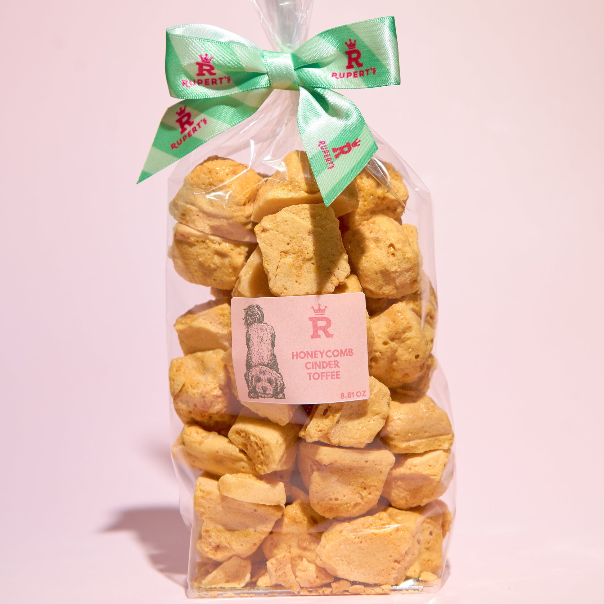 Large gift bag of our naked honeycomb cinder toffee- Rupert's Candy