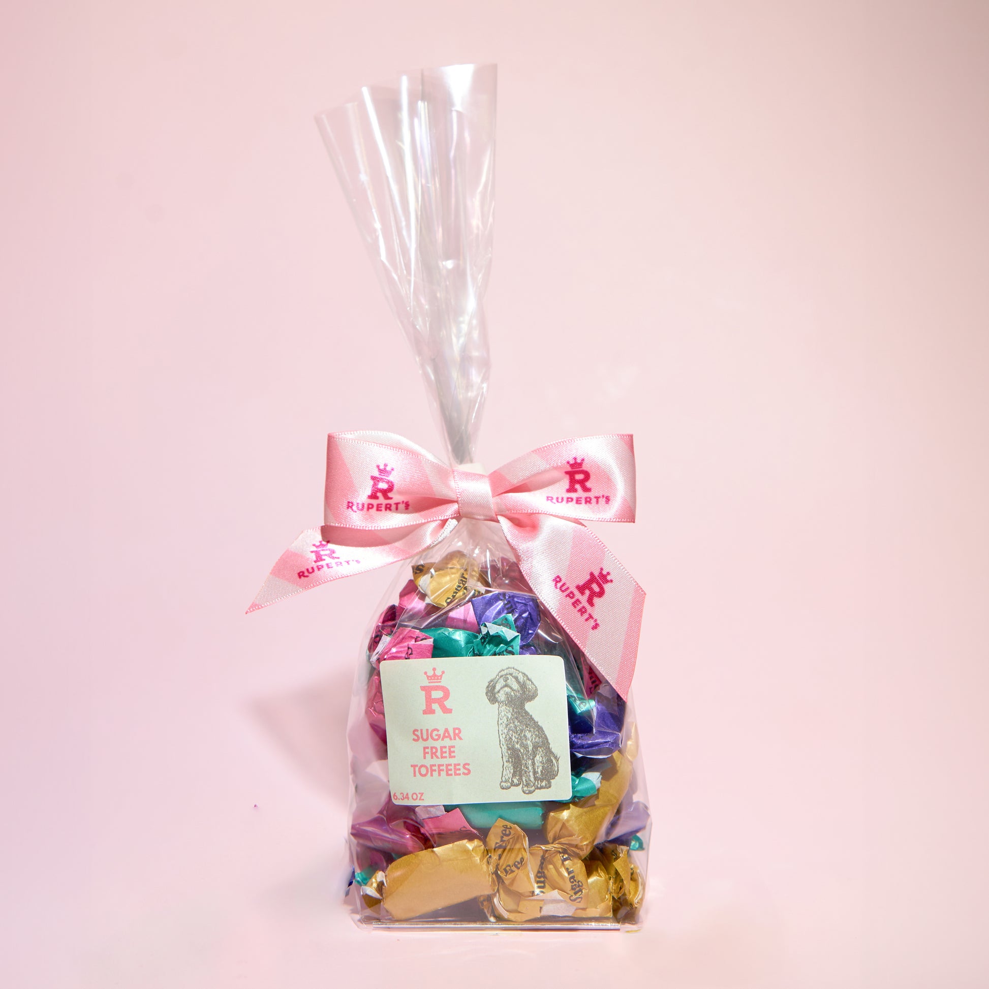 Small gift bag of sugar free toffees- Rupert's Candy